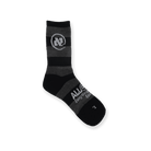 Black And Grey Striped Alef Socks - All@Once