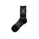 Black And Grey Striped Alef Socks - All@Once