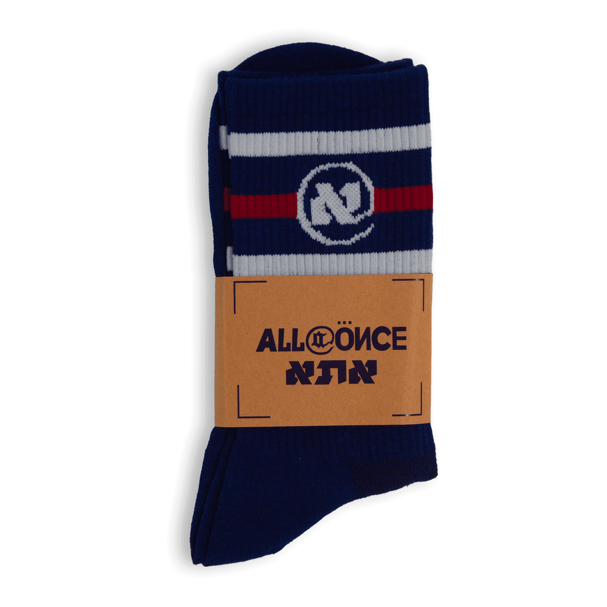 Blue and Red UNI Alef Socks - All@Once