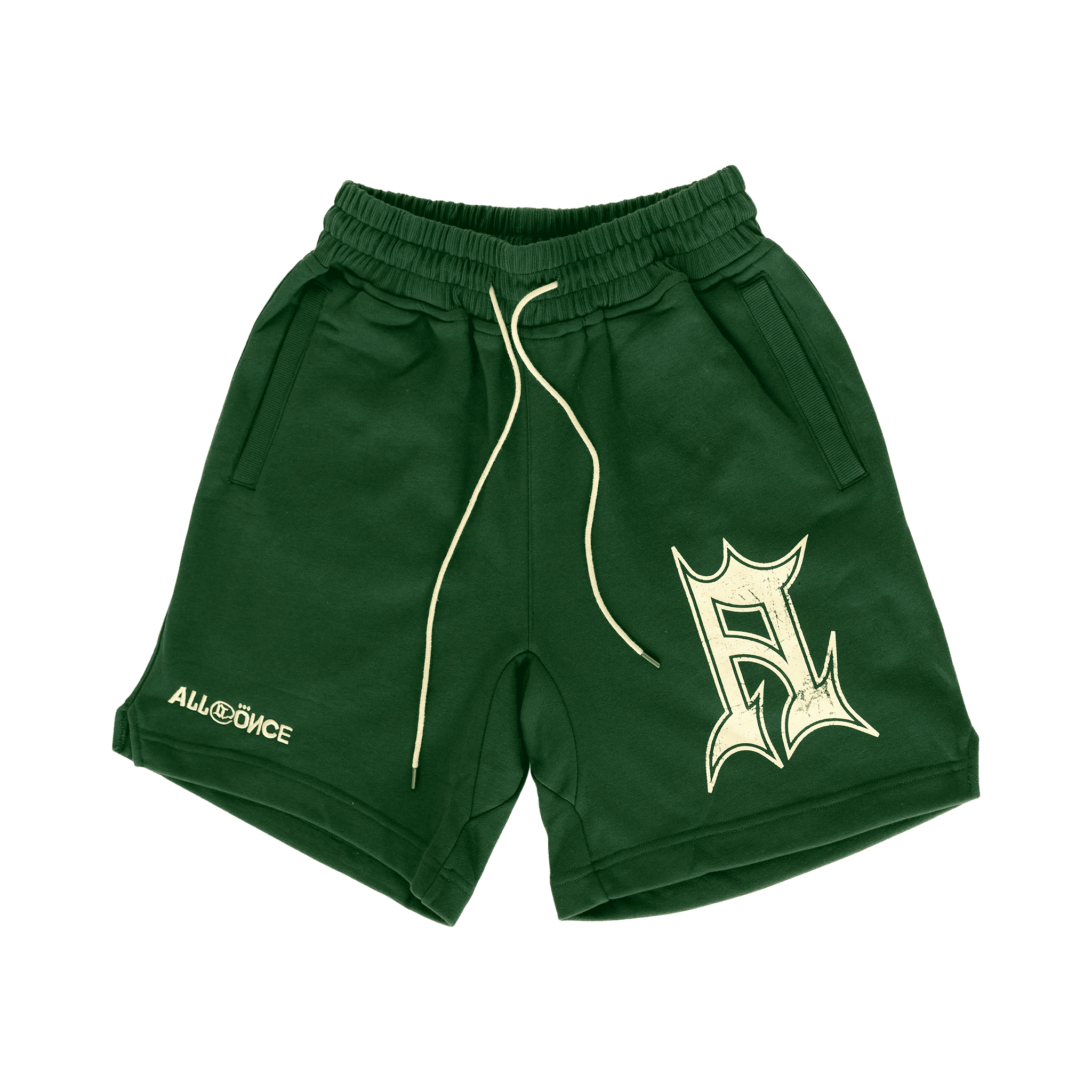 Dark Green Glyph Shorts - All@Once