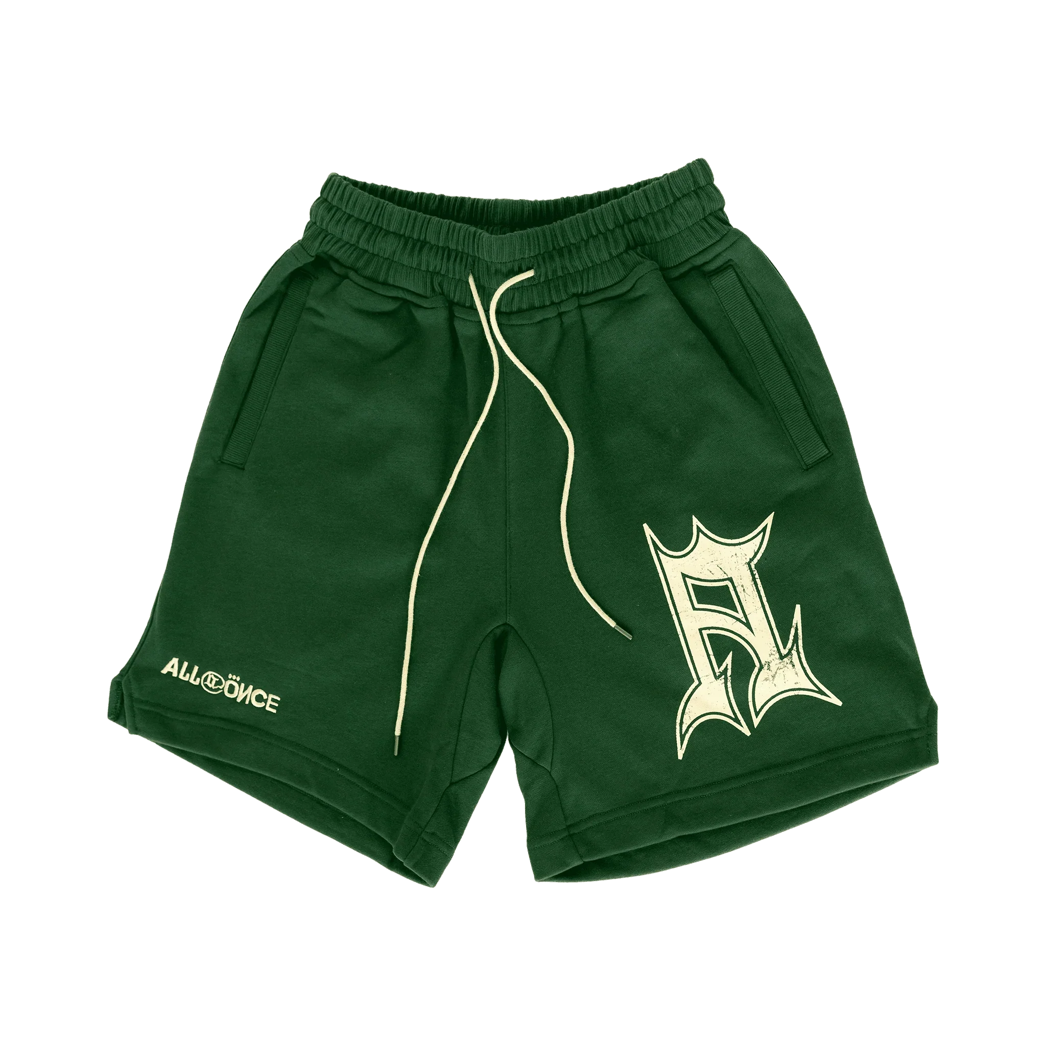 Dark Green Glyph Shorts - All@Once
