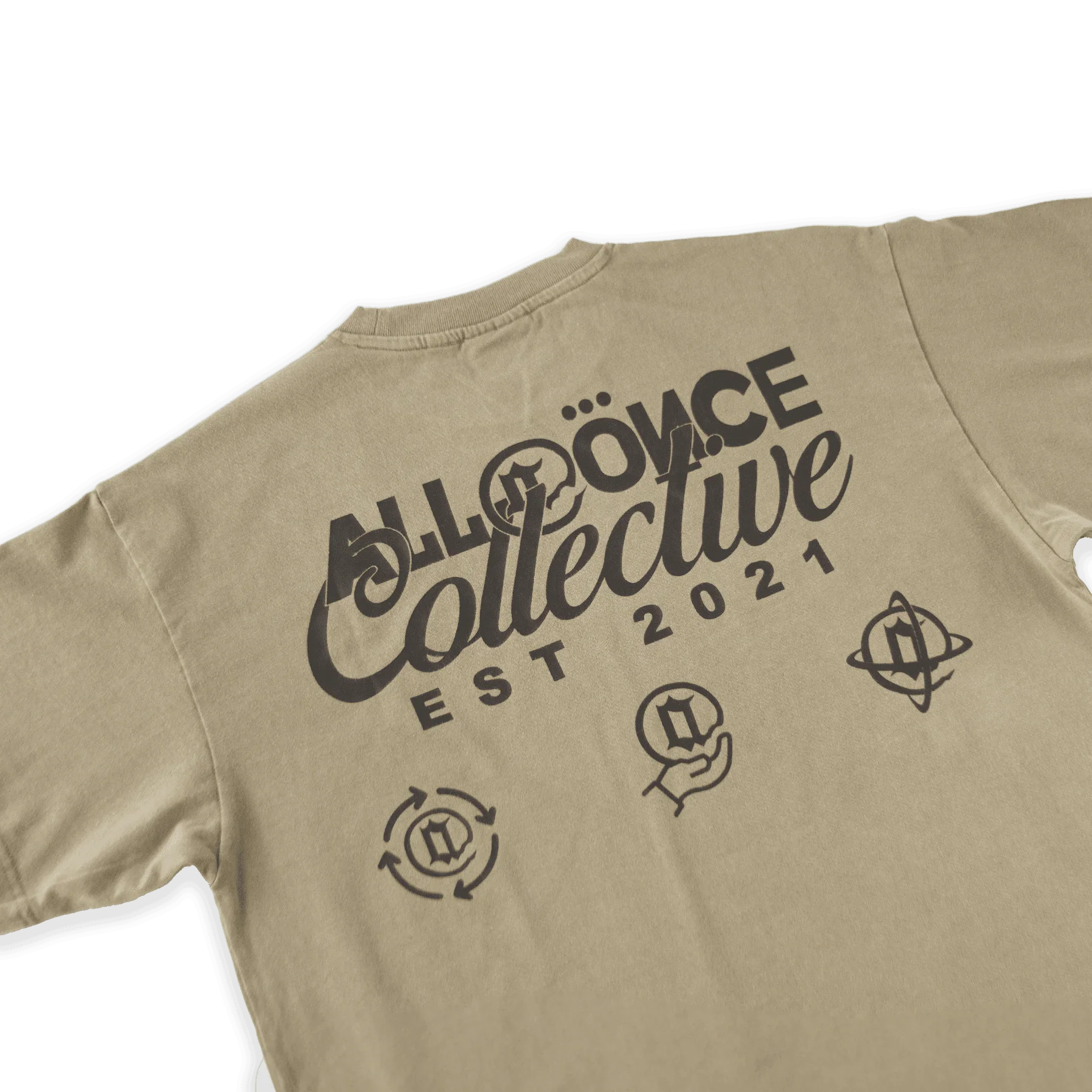 Green Washed Collective Tee - All@Once