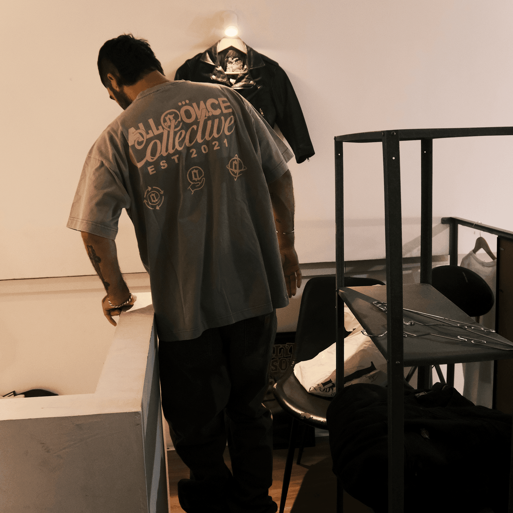 Grey Washed Collective Tee - All@Once