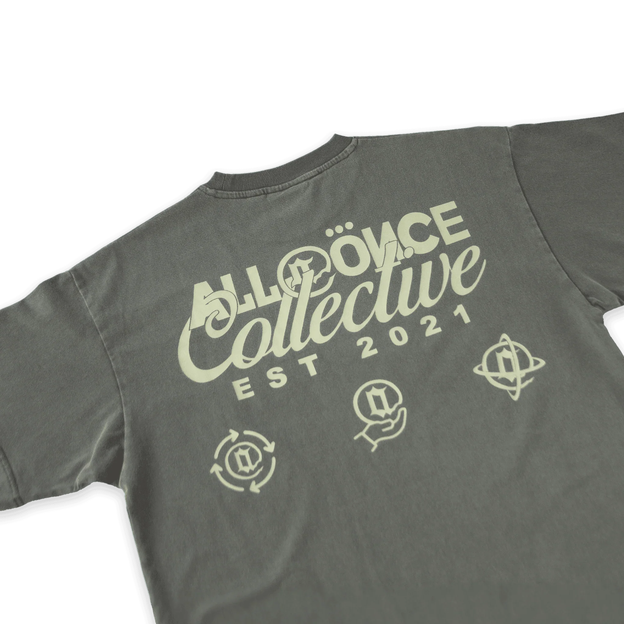 Off-Black Washed Collective Tee - All@Once