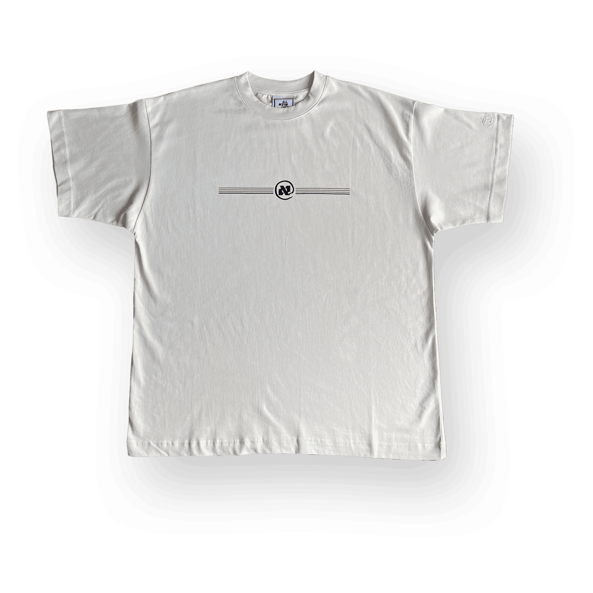 Stone White Stripes Alef Tee - All@Once