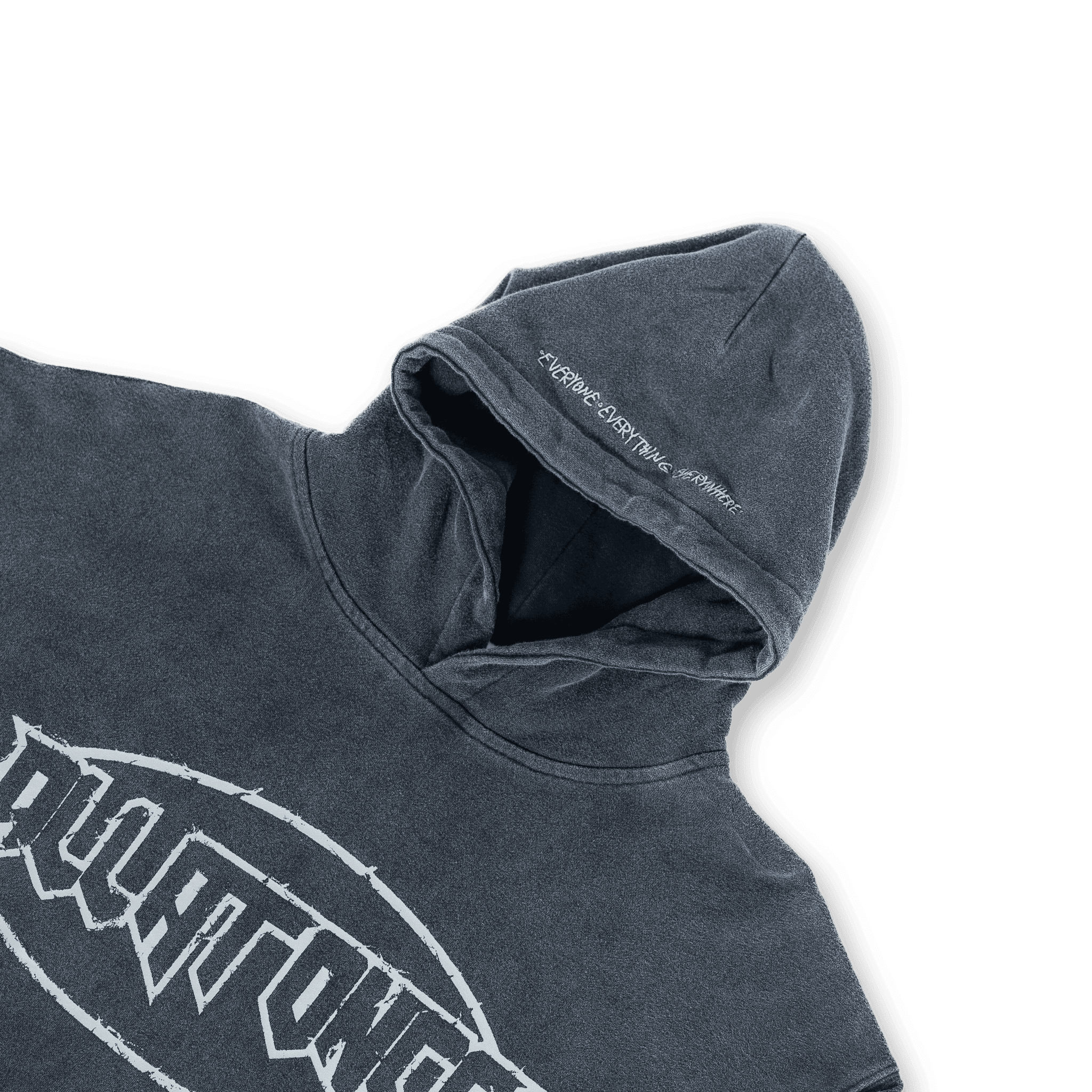 Washed Black Destruction Hoodie - All@Once