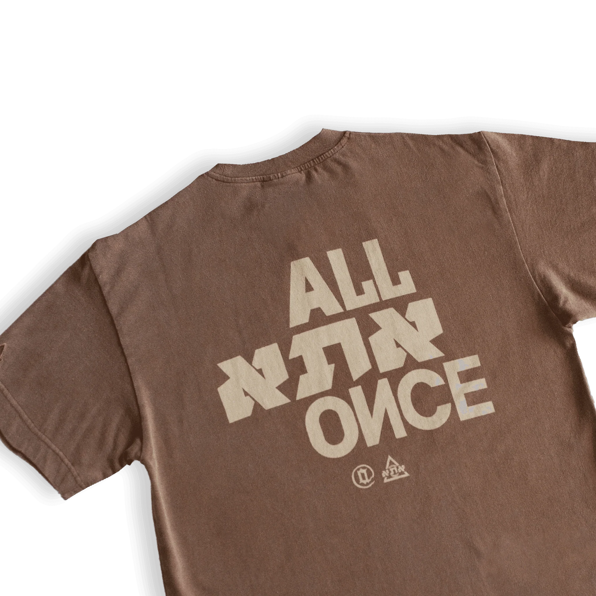 Washed Brown Alef Tee - All@Once
