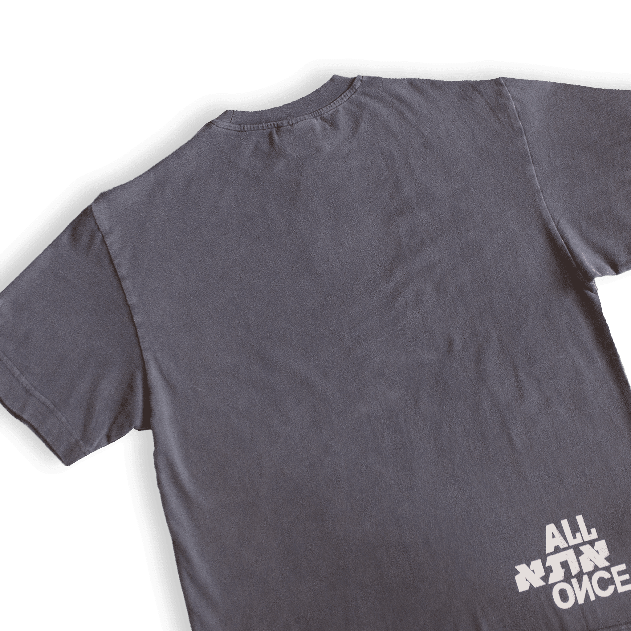 Washed Grey Stripes Alef Tee - All@Once