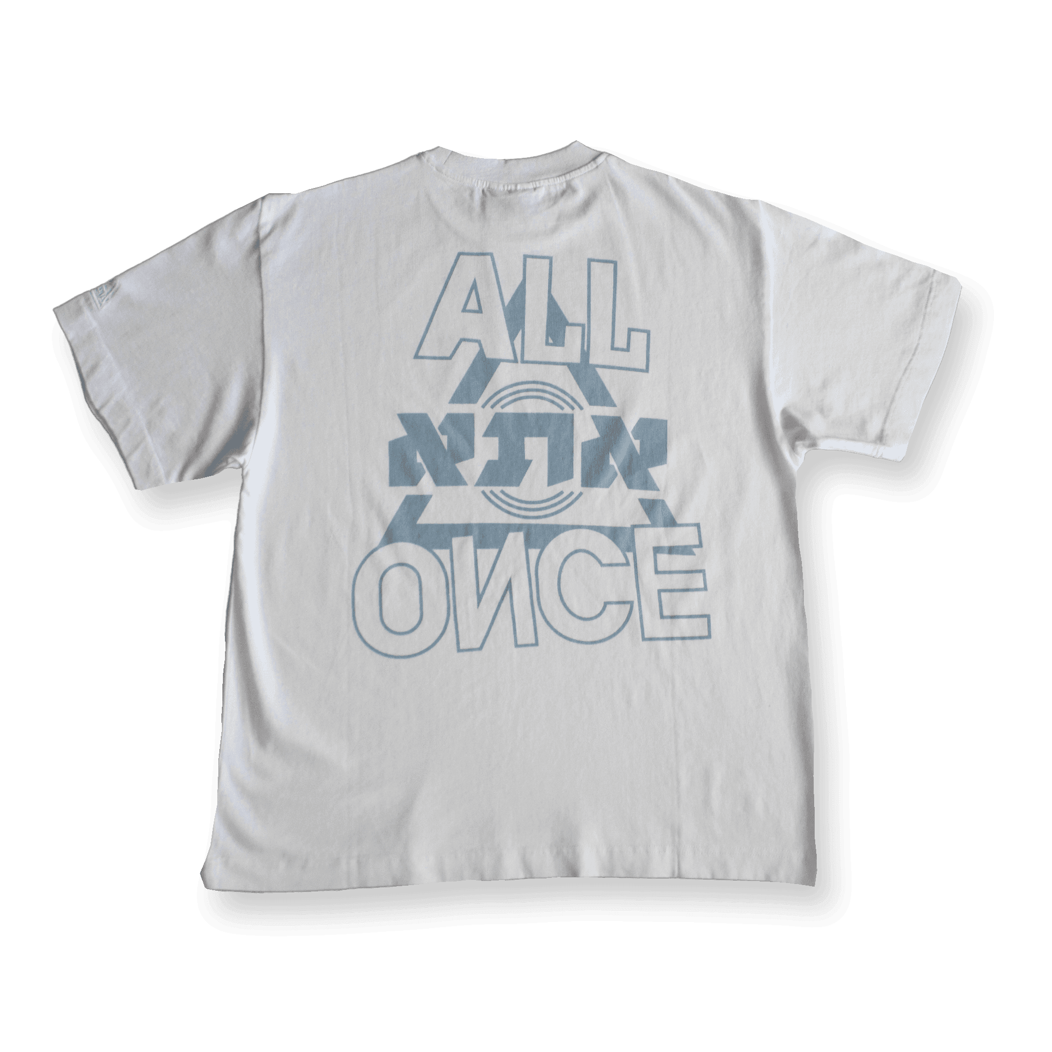 White Double Logo Tee - All@Once