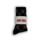 Black Monogram Socks - All@Once