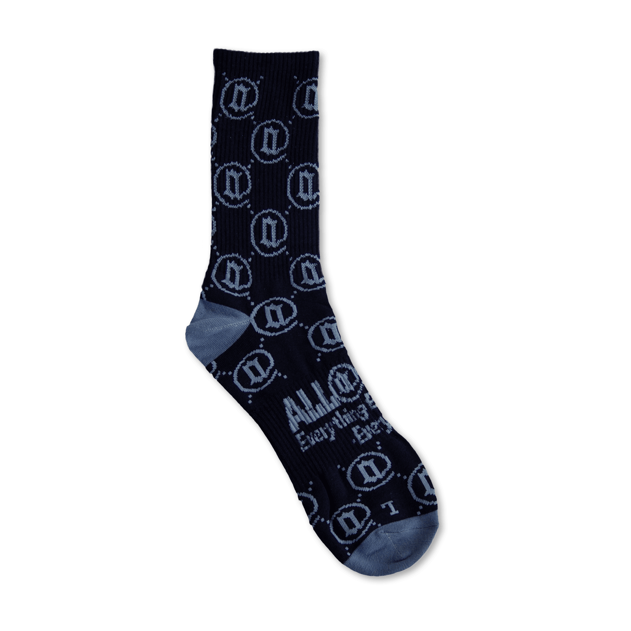 Blue Monogram Socks - All@Once