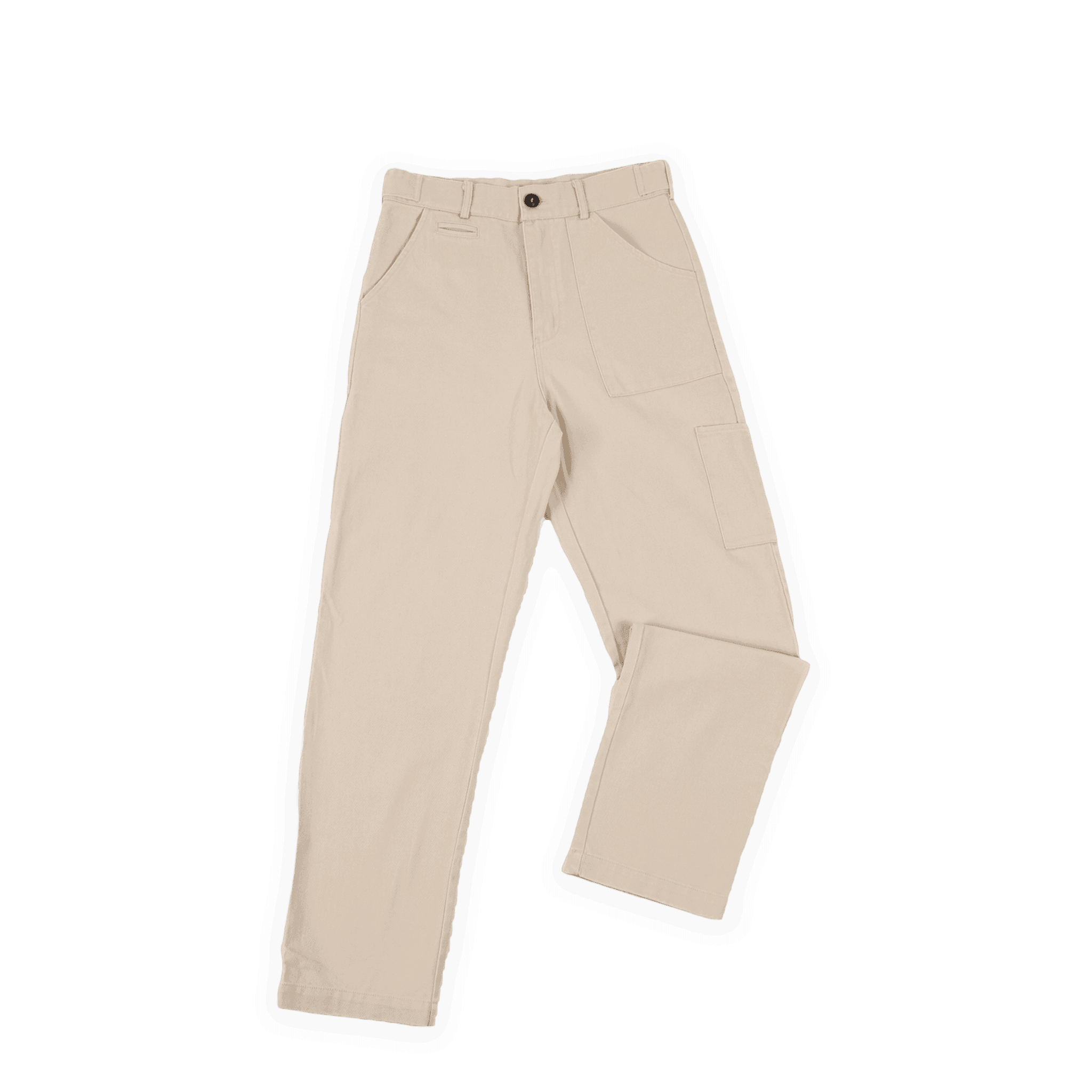 Creme Carpenter Pants - All@Once