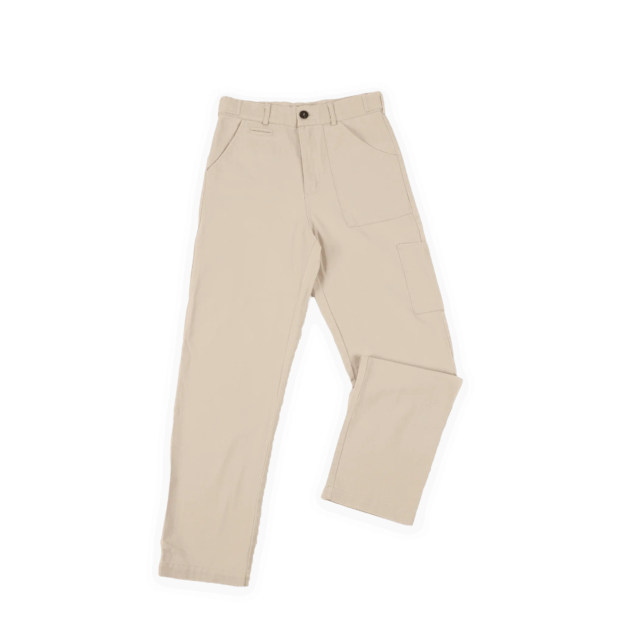 Creme Carpenter Pants - All@Once