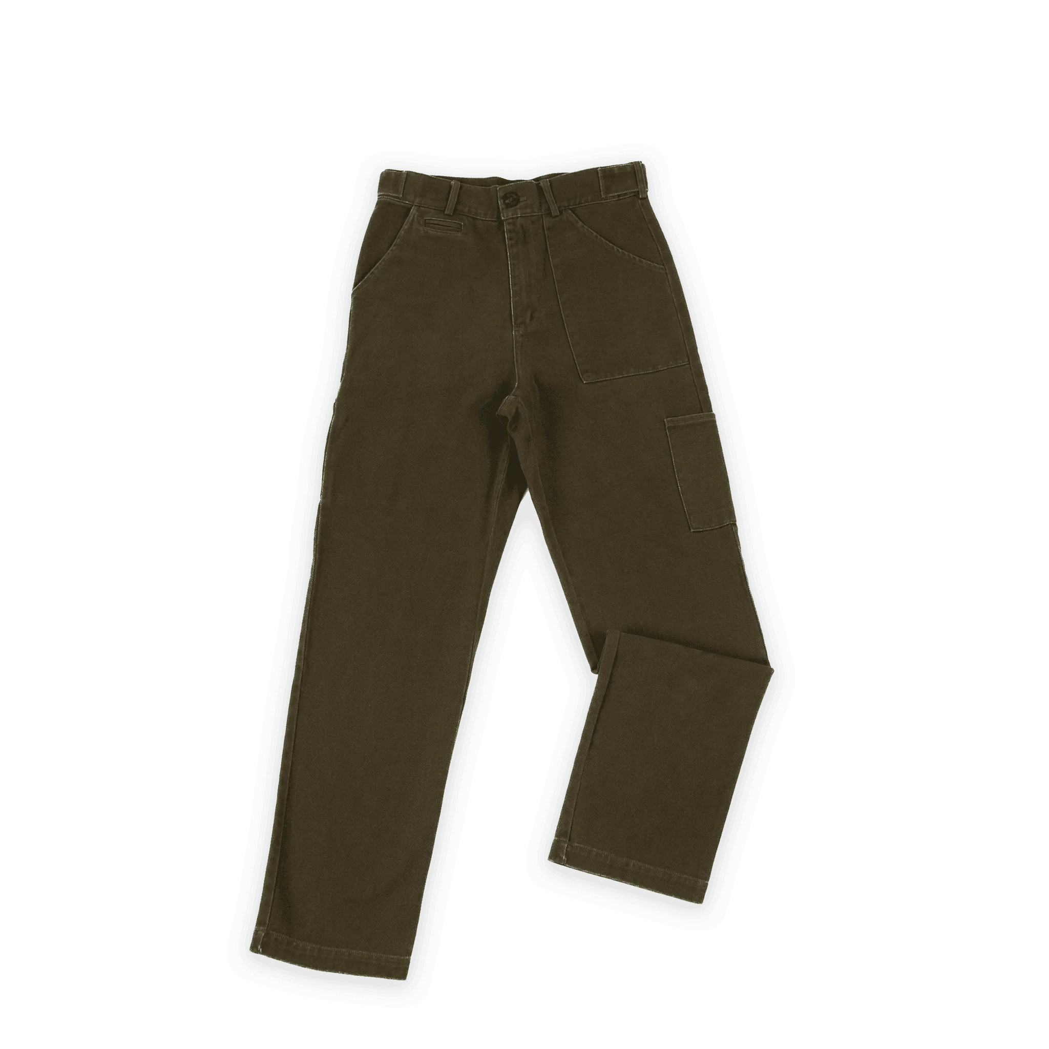 Olive Green Carpenter Pants - All@Once