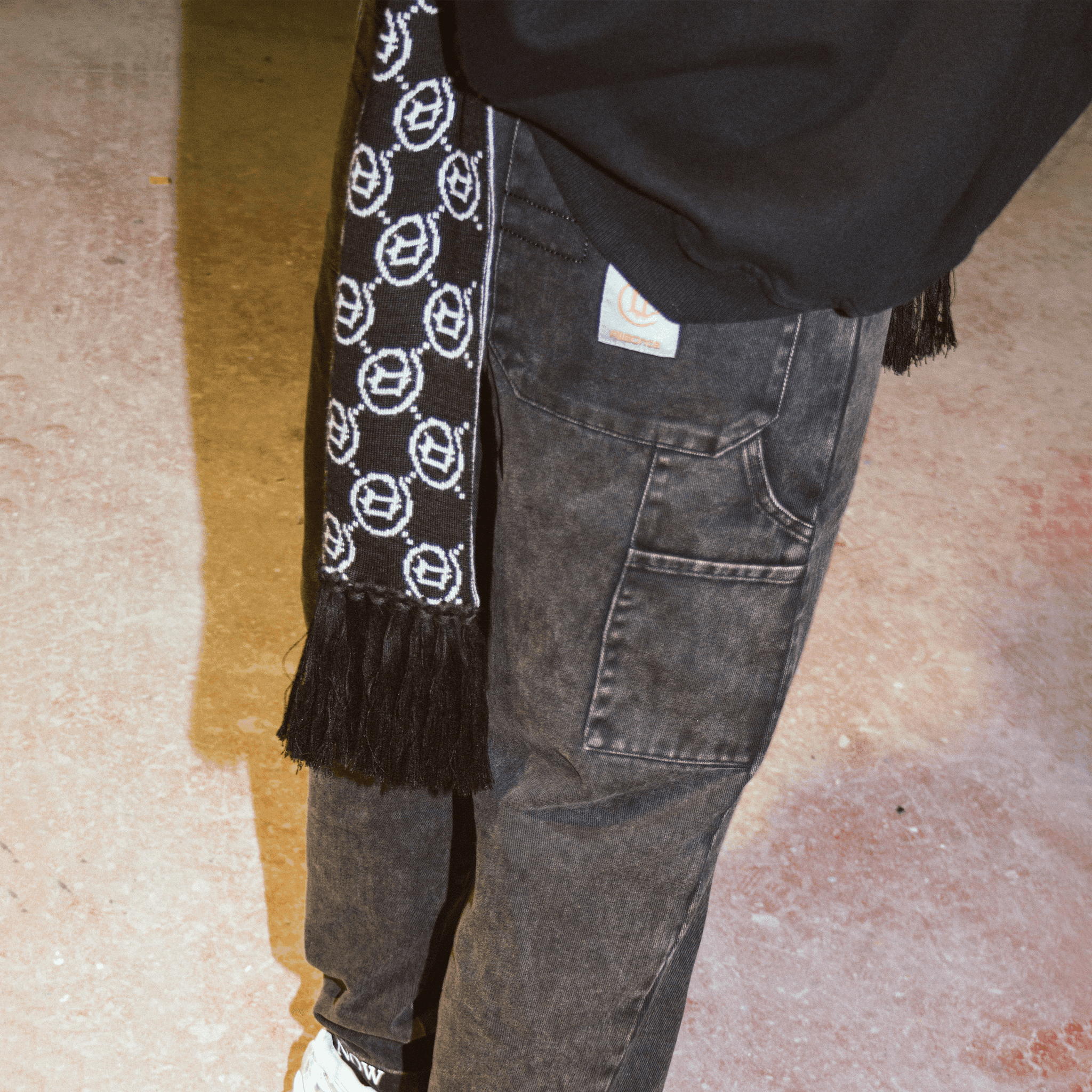 Two-Tone Monogram Scarf - All@Once