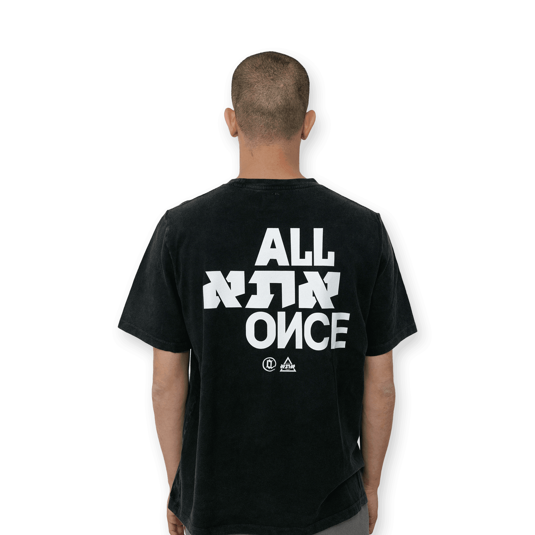 Washed Black Alef Tee - All@Once