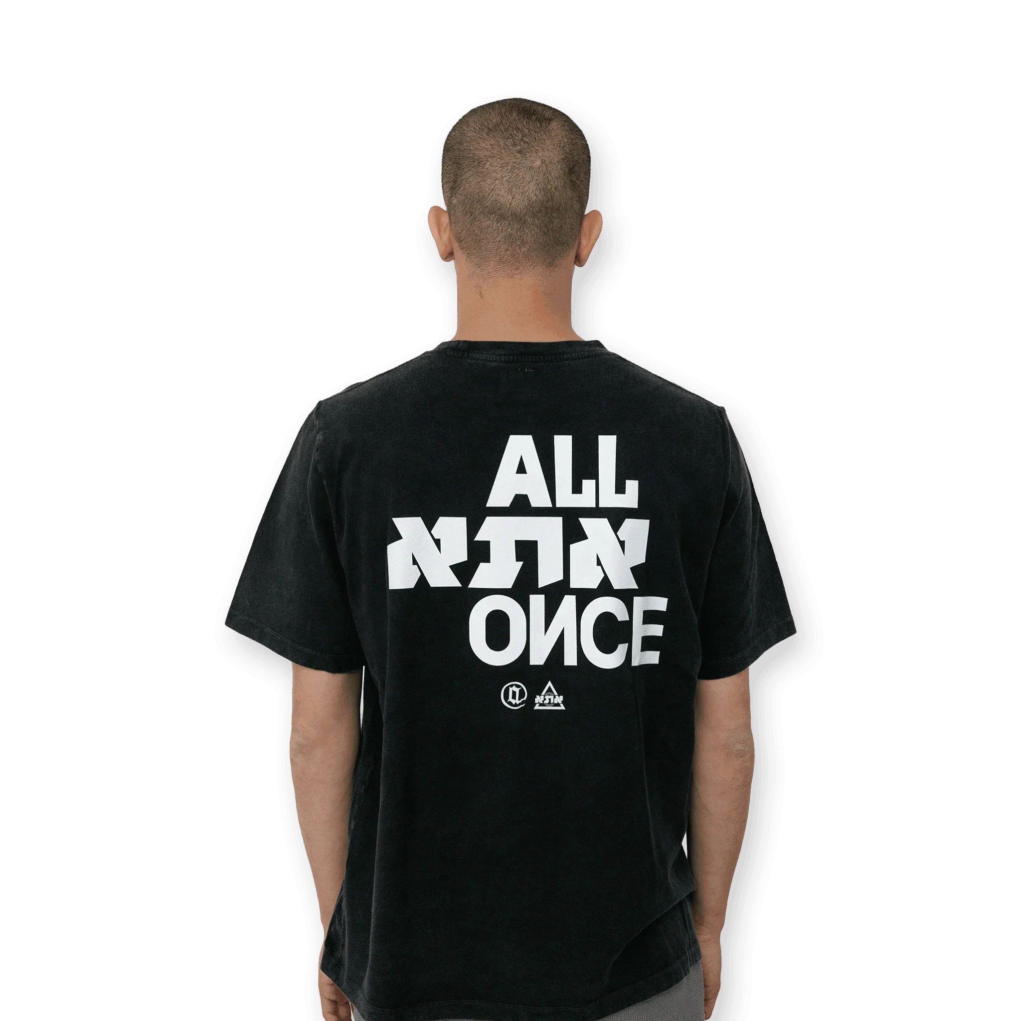 Washed Black Alef Tee - All@Once