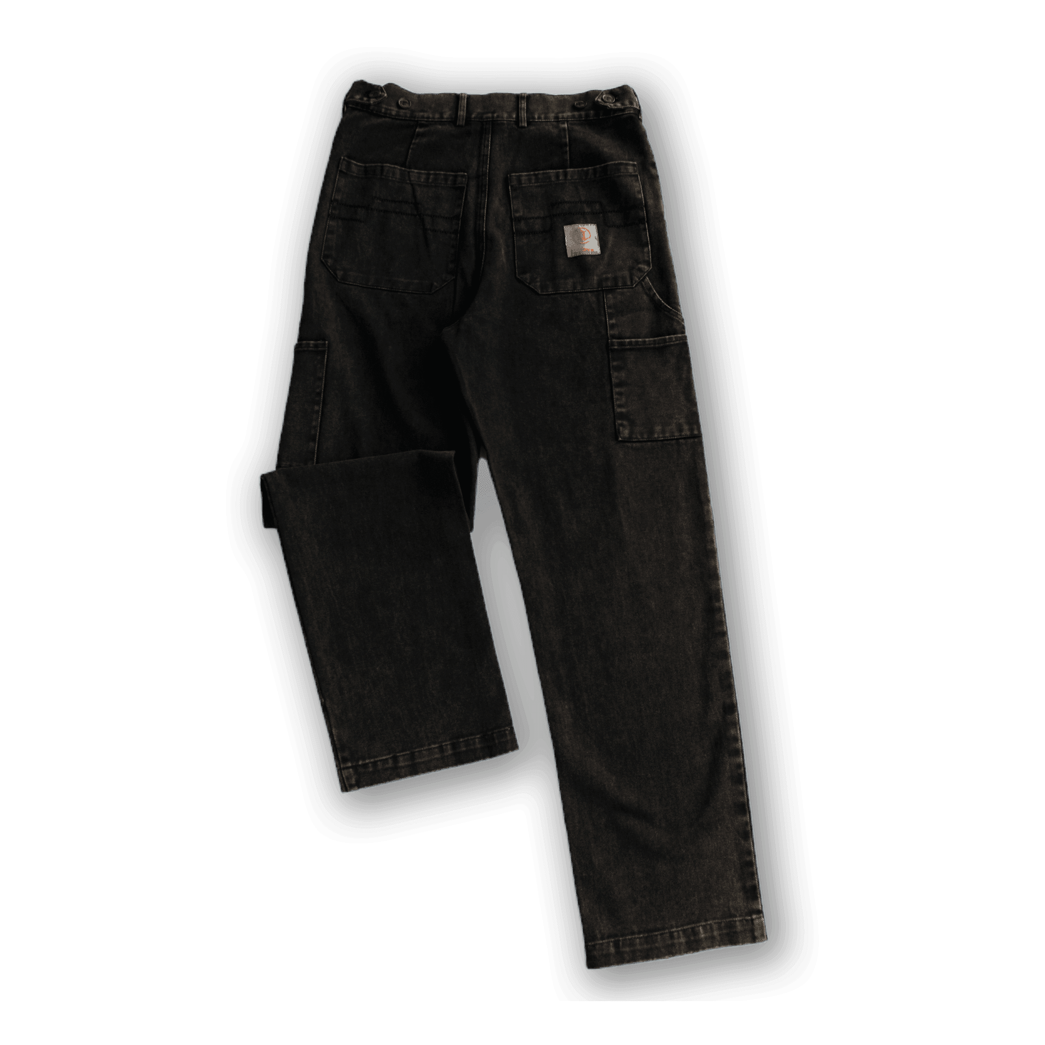 Washed Black Carpenter Pants - All@Once