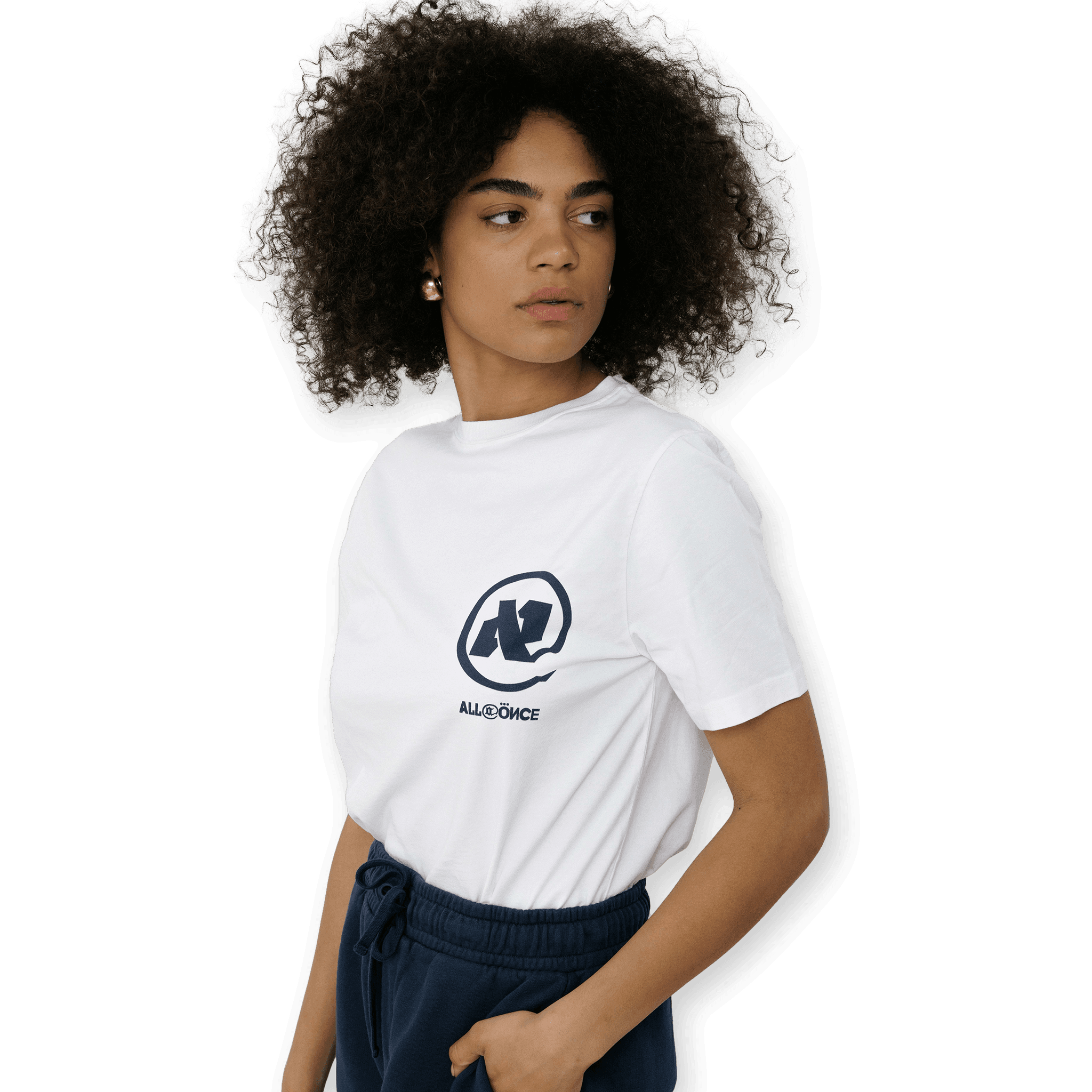 White Alef Tee - All@Once