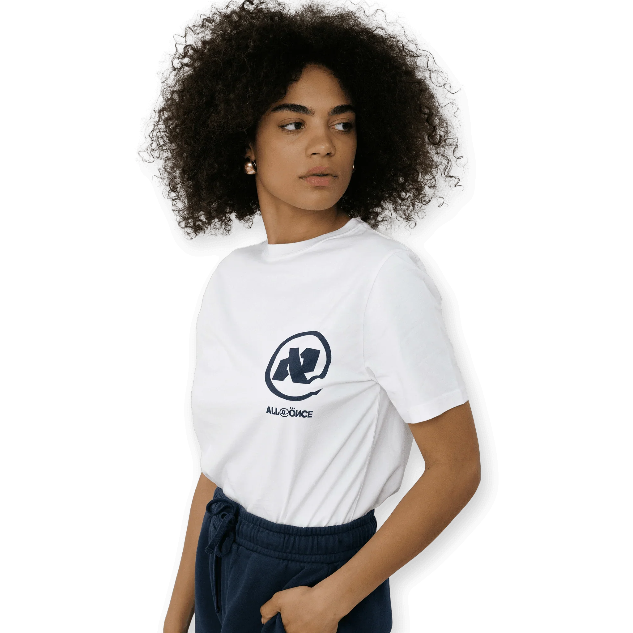 White Alef Tee - All@Once