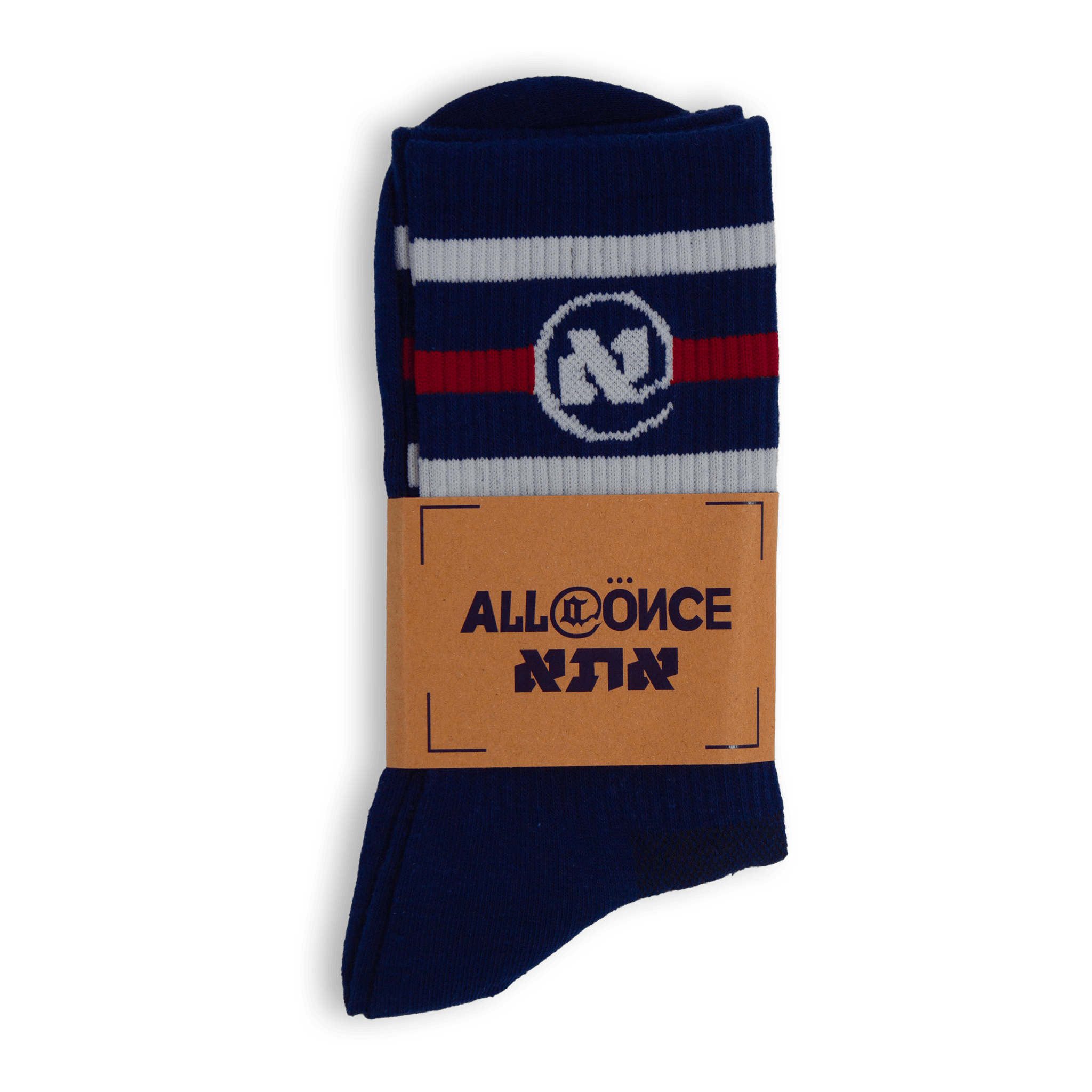 Blue and Red UNI Alef Socks - All@Once