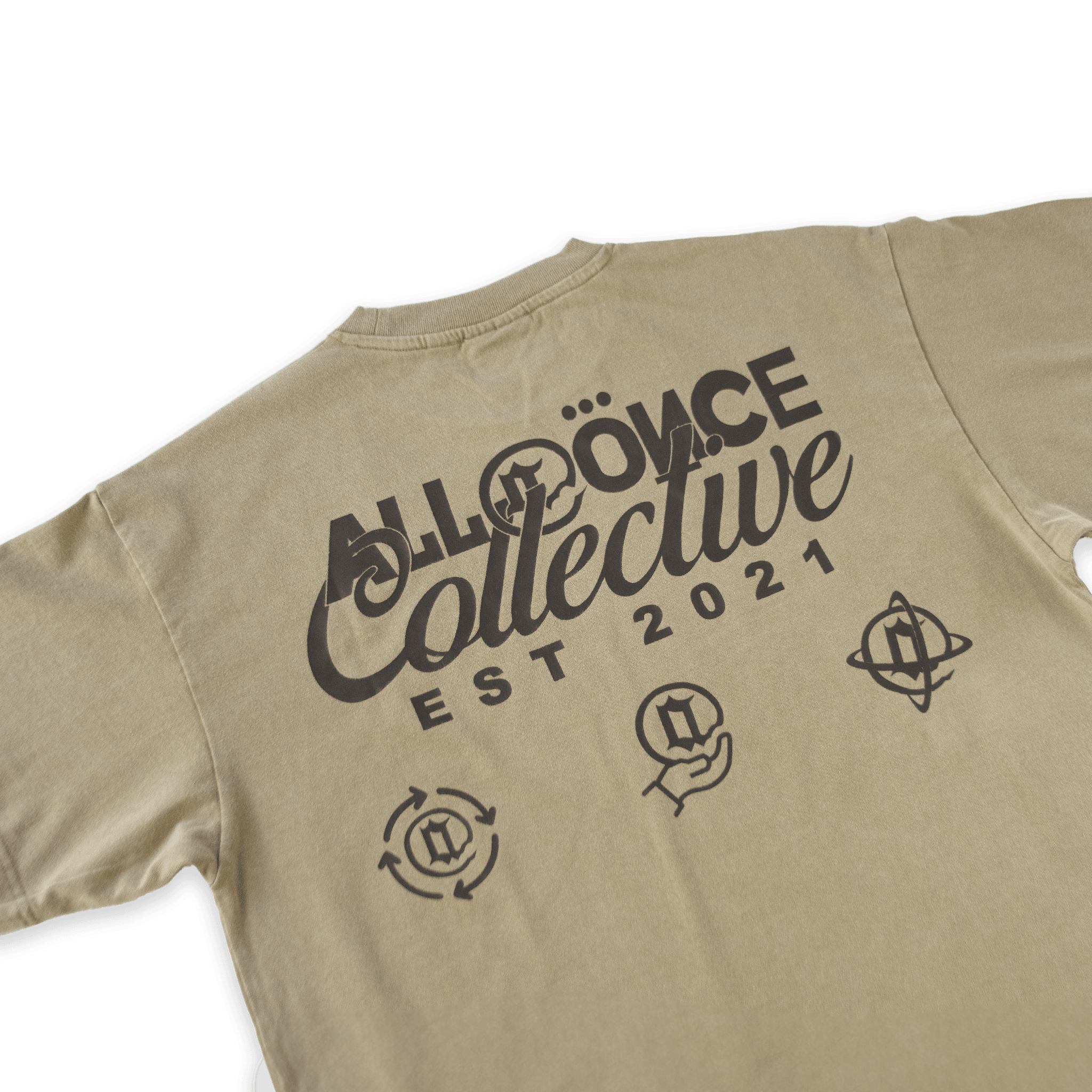Green Washed Collective Tee - All@Once