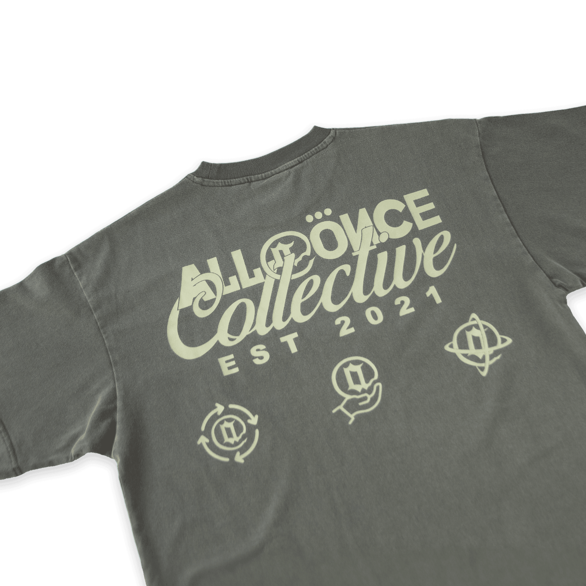 Off-Black Washed Collective Tee - All@Once