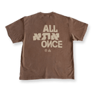 Washed Brown Alef Tee - All@Once