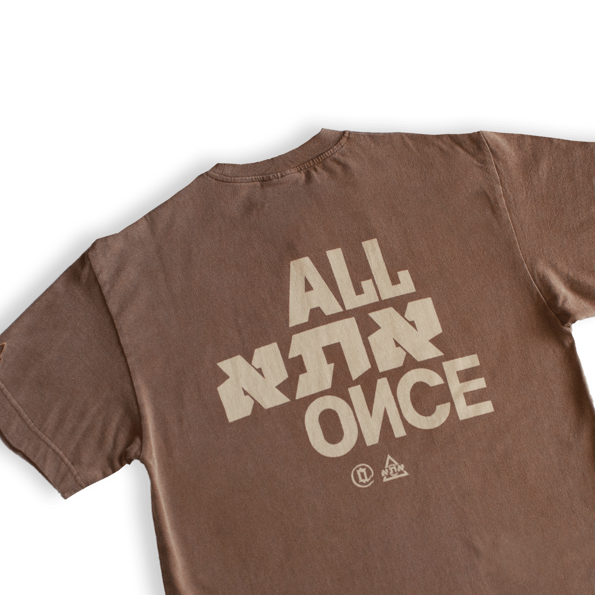Washed Brown Alef Tee - All@Once