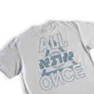 White Double Logo Tee - All@Once