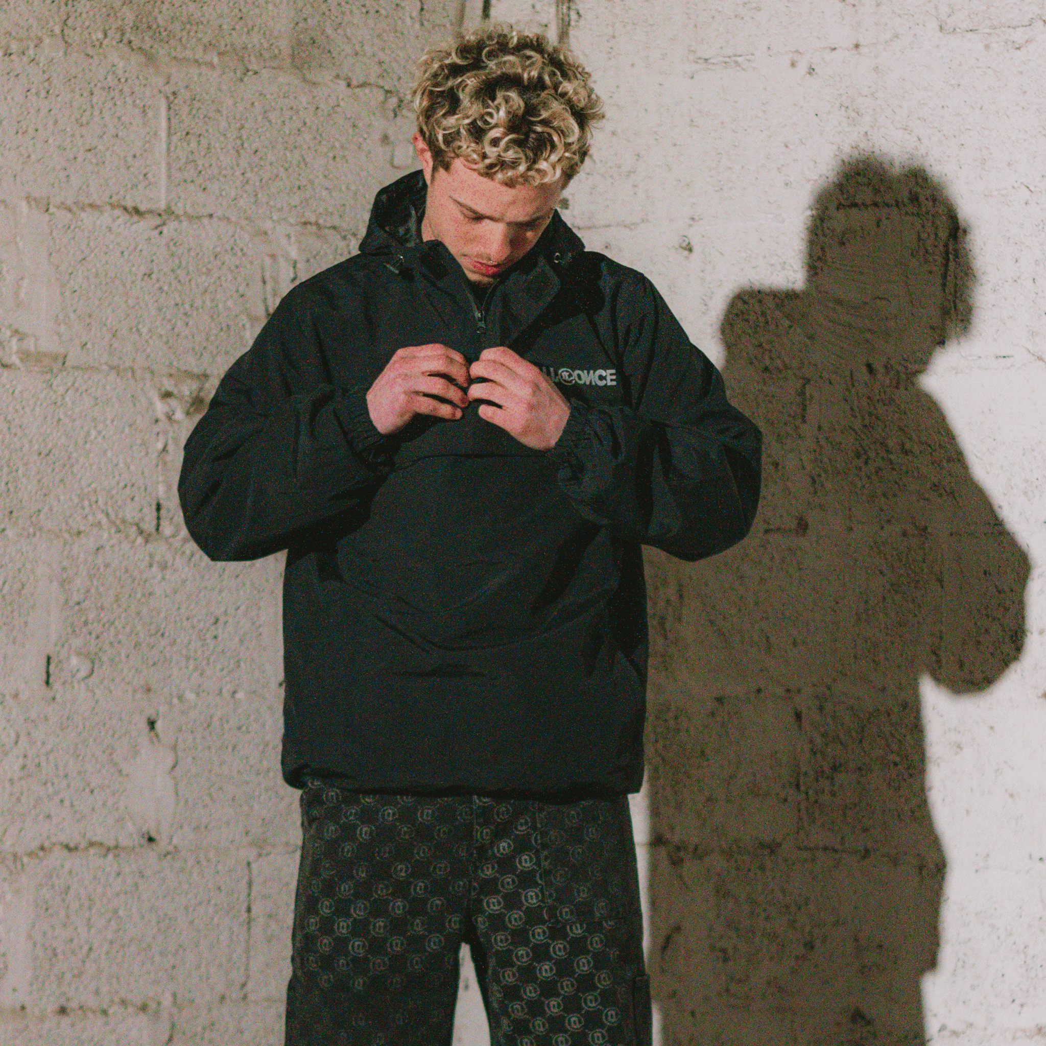 Black Reflective Anorak - All@Once