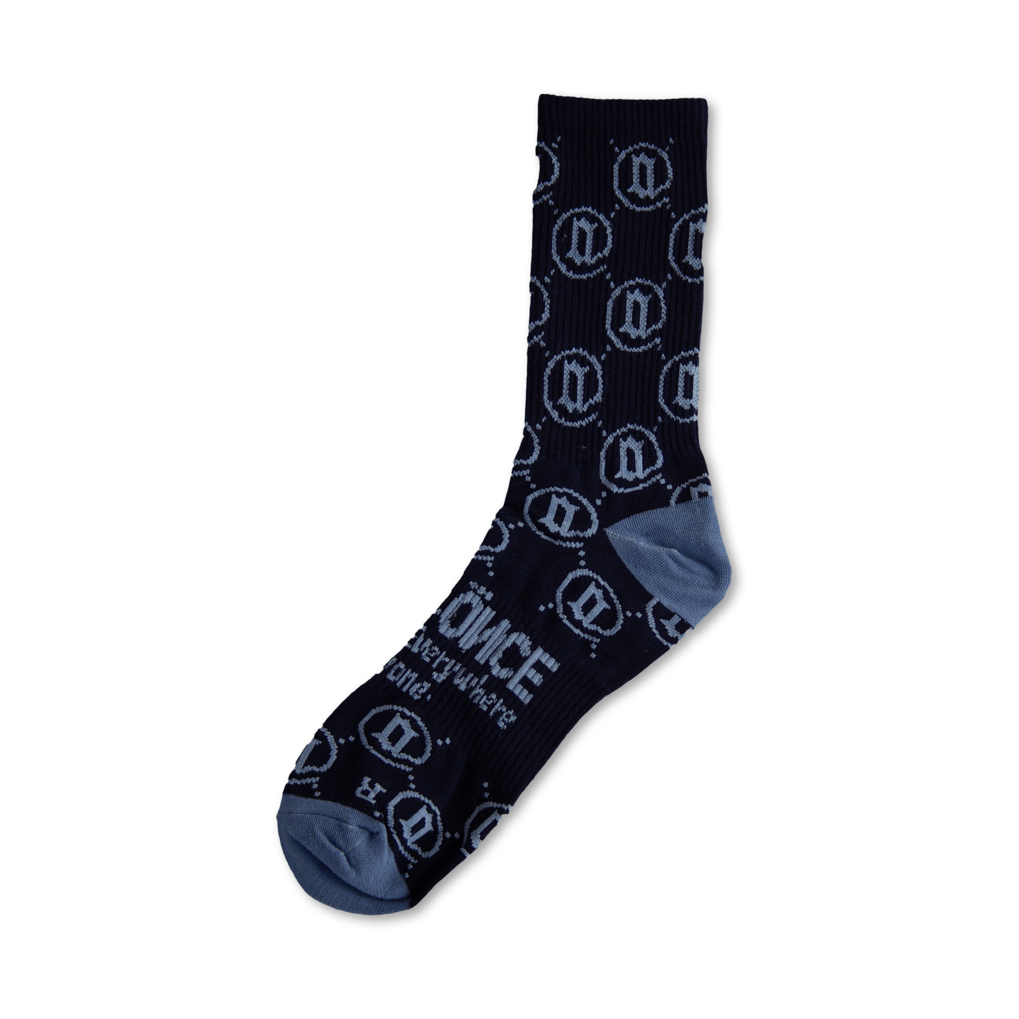 Blue Monogram Socks - All@Once