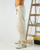 Creme Carpenter Pants - All@Once