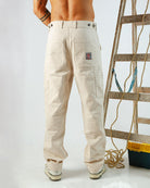 Creme Carpenter Pants - All@Once