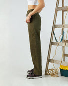 Olive Green Carpenter Pants - All@Once