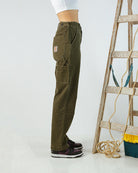 Olive Green Carpenter Pants - All@Once