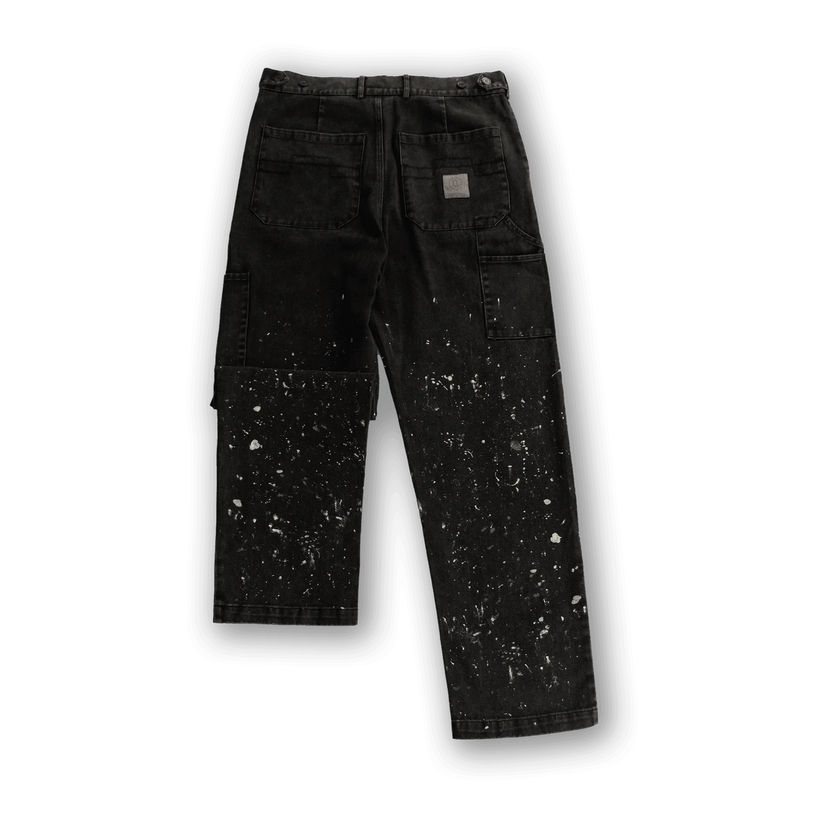 Splattered Washed Black Carpenter Pants - Online Exclusive, All@Once (photo 2)
