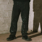 Splattered Washed Black Carpenter Pants - Online Exclusive, All@Once (photo 6)