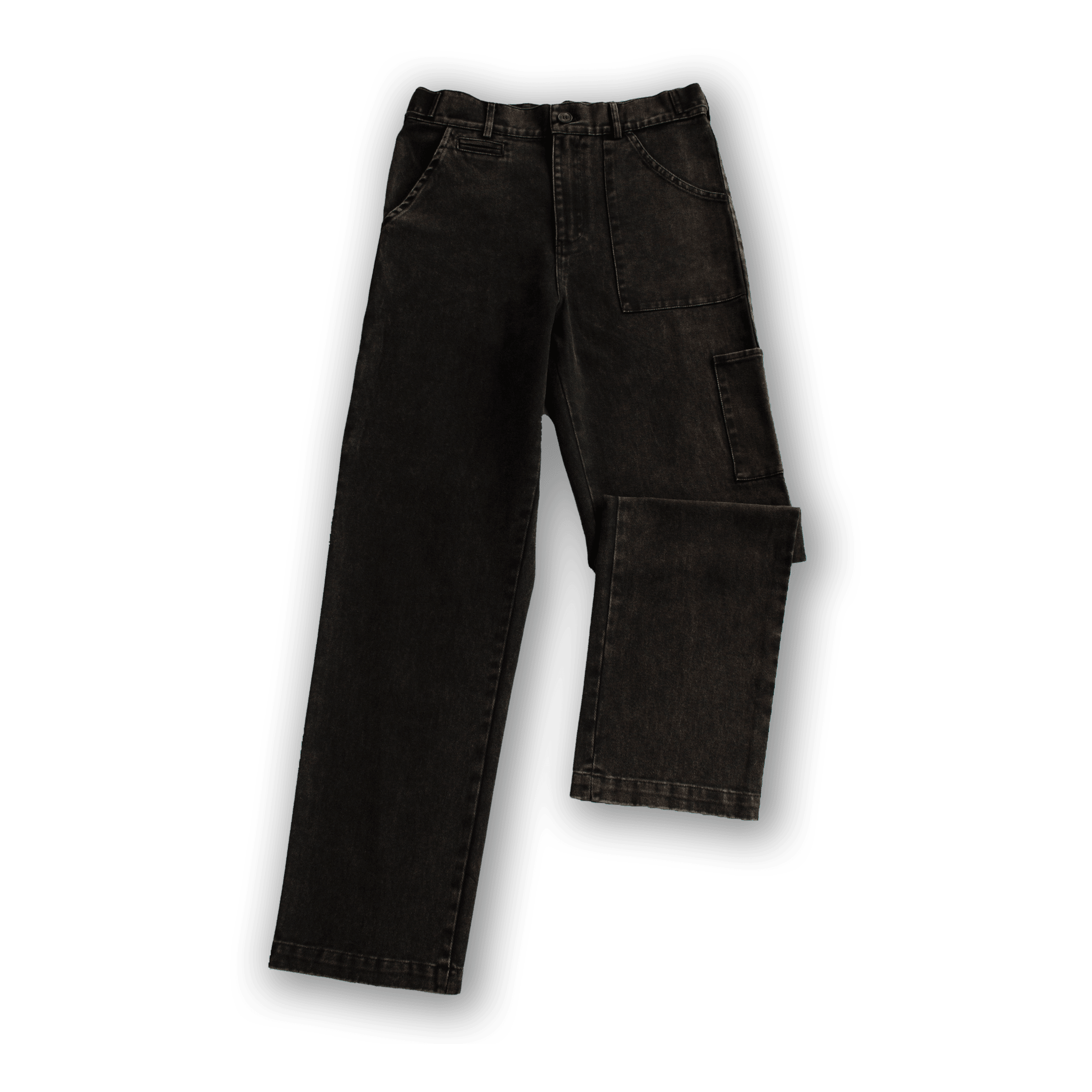 Washed Black Carpenter Pants - All@Once