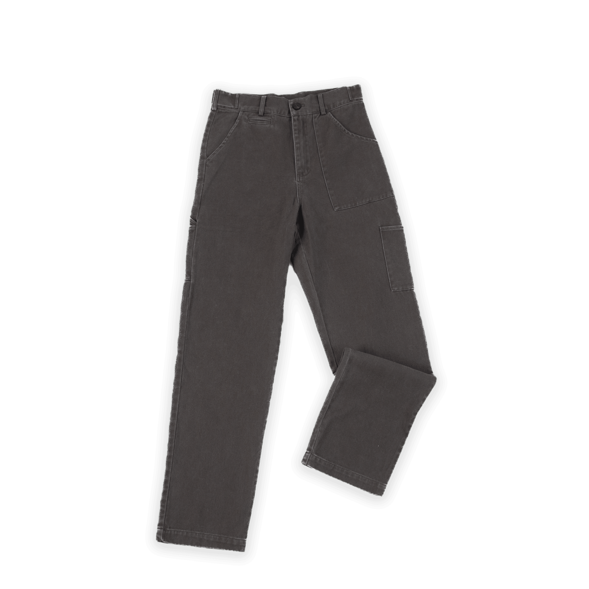 Washed Grey Carpenter Pants - All@Once