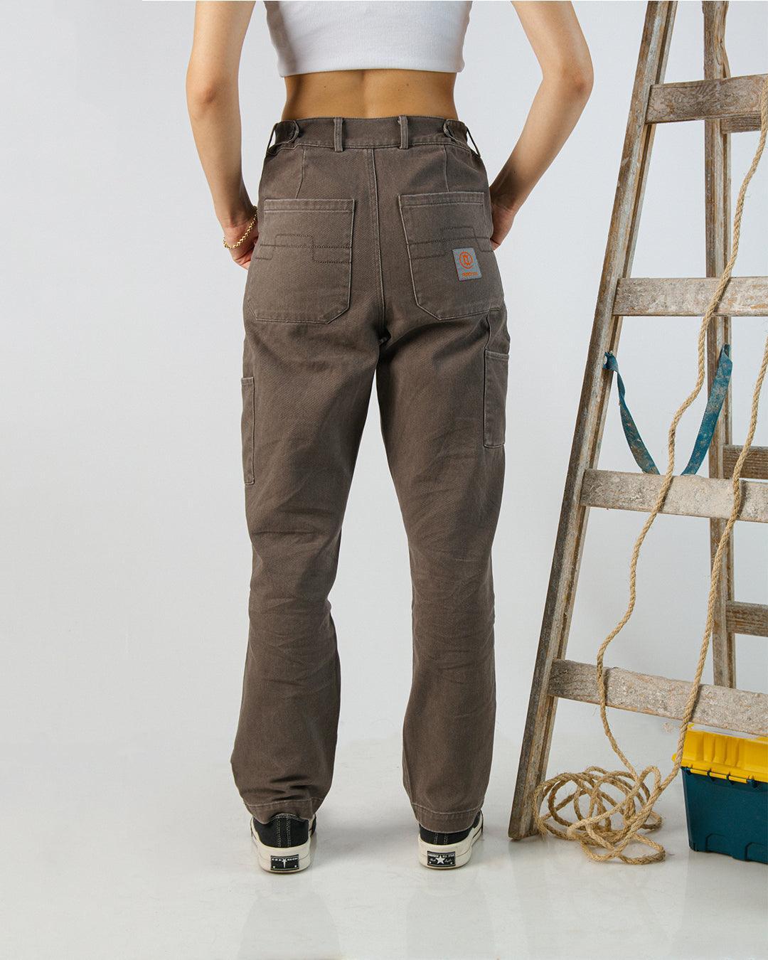 Washed Grey Carpenter Pants - All@Once