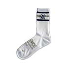 White and Grey UNI Alef Socks - All@Once