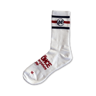 White and Red UNI Alef Socks - All@Once